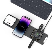 БЗУ WIWU Wi-W001 3 in 1 wireless charger – Черный