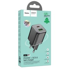 МЗП Hoco N41 Almighty PD20W+QC3.0 (1USB-A/1C) – Чорний