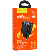 СЗУ Hoco N54 Monsoon PD45W (1USB-C) – Черный