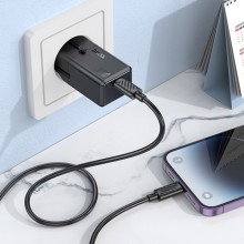 МЗП Hoco AC25 Mini PD30W (1USB-C) universal travel charger – Чорний