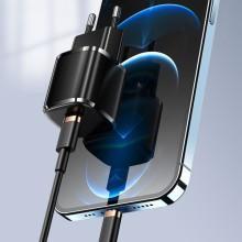 МЗП Usams US-XFK T36 20W (1USB-C) + кабель Type-C to Lightning – Чорний