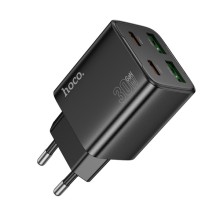 МЗП Hoco N56 Fundador PD30W four-port (2USB-A/2C) – Чорний