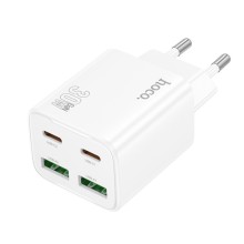 МЗП Hoco N56 Fundador PD30W four-port (2USB-A/2C) – Білий