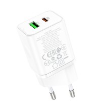 МЗП Borofone BN7 PD20W+QC3.0 (1USB-A/1C) – Білий