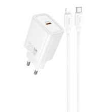 МЗП Hoco N60 Gentle PD20W (1USB-C) + кабель Type-C to Lightning