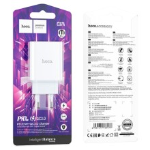 МЗП Hoco C97A PD20W+QC3.0 (1USB-A/1C) – Білий