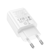 МЗП Hoco N61 Gentle PD20W+QC3.0 (1USB-A/1C) + кабель Type-C to Type-C – Білий