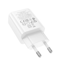 СЗУ Hoco N60 Gentle PD20W (1USB-C) + кабель Type-C to Lightning – Белый