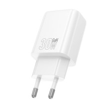 МЗП Hoco N63 Gentle PD30W+QC3.0 (1USB-A/1C) + кабель Type-C to Lightning – Білий