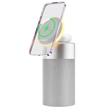 БЗУ WIWU Wi-W022 3 in 1 Wireless Charger+Bluetooth Speaker – Белый