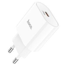 СЗУ Hoco C94A Metro PD20W (1USB-C) + кабель Type-C to Lightning – Белый