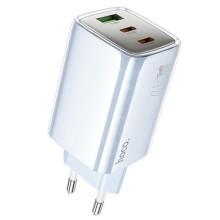 СЗУ Hoco N49 Glorious PD65W (1USB-A/2C) – Голубой