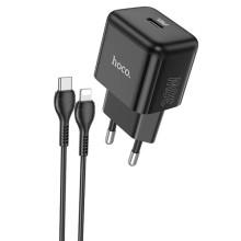 СЗУ Hoco N32 Glory PD30W (1USB-C) + кабельType-C to Lightning – Черный