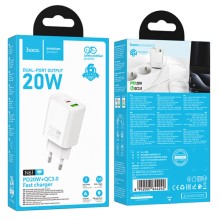 МЗП Hoco N61 Gentle PD20W+QC3.0 (1USB-A/1C) – Білий