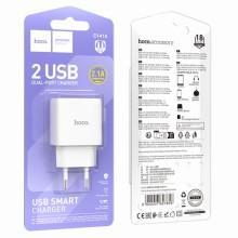СЗУ Hoco C141A Smart 2.1A (2USB-A) – Белый