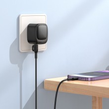 СЗУ Borofone BAS22A Fortune PD20W+QC3.0 (1USB-A/1C) – Черный