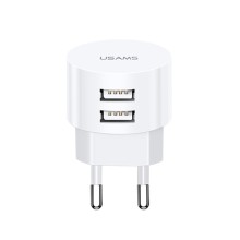 МЗП USAMS T20 Dual USB Round Travel Charger (EU)