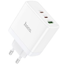 СЗУ Hoco N30 Glory PD65W (2Type-C/1USB) – Белый