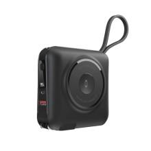 Портативное ЗУ Power Bank WIWU Wi-P051 6 in 1 PD45W с БЗУ 15000 mAh – Черный