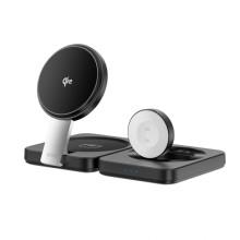 БЗУ WIWU Wi-W028 QI2 3 in 1 wireless charger – Черный