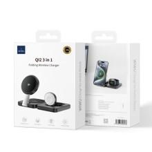 БЗУ WIWU Wi-W028 QI2 3 in 1 wireless charger – Черный