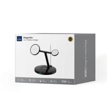 БЗУ WIWU Wi-W032 Magnetic 4 in 1 Cableless Charger – Черный