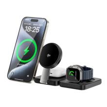 БЗУ WIWU Wi-W028 QI2 3 in 1 wireless charger – Черный