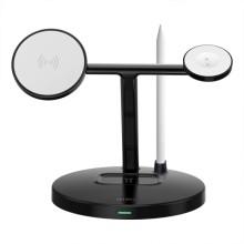 БЗУ WIWU Wi-W032 Magnetic 4 in 1 Cableless Charger – Черный