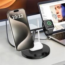 БЗУ WIWU Wi-W032 Magnetic 4 in 1 Cableless Charger – Черный