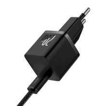 СЗУ Baseus GaN5 Fast Charger (mini) PD20W (1USB-C) + кабель Type-C to Type-C (P10110900113) – Черный