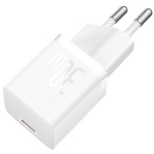 МЗП Baseus GaN5 Fast Charger (mini) 30W (1USB-C) + кабель Type-C to Type-C (P10110902) – Білий