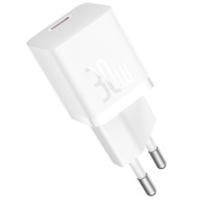 МЗП Baseus GaN5 Fast Charger (mini) 30W (1USB-C) + кабель Type-C to Type-C (P10110902) – Білий