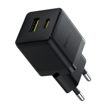 МЗП Baseus Palm Fast Charger 20W (1USB-A/1C) + кабель Type-C to Type-C (P10111608) – Чорний