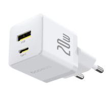 МЗП Baseus Palm Fast Charger 20W (1USB-A/1C) + кабель Type-C to Type-C (P10111608) – Білий