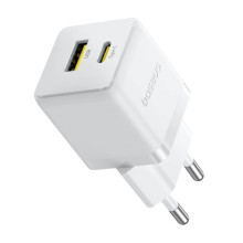 МЗП Baseus Palm Fast Charger 20W (1USB-A/1C) + кабель Type-C to Type-C (P10111608) – Білий