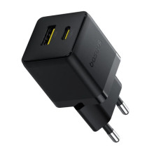 МЗП Baseus Palm Fast Charger 30W (1USB-A/1C) + кабель Type-C to Type-C (P1011160A) – Чорний