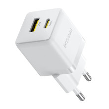 МЗП Baseus Palm Fast Charger 30W (1USB-A/1C) + кабель Type-C to Type-C (P1011160A) – Білий