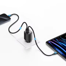 МЗП Usams US-CC229 GaN Digital Display XC Ser. 30W (1USB-A/1C) – Чорний