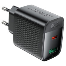 МЗП Acefast A106 GaN PD45W (1USB-A/1C) – Чорний