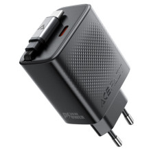 МЗП Acefast A110 GaN With Retractable Cable Type-C PD30W (1USB-C) – Чорний