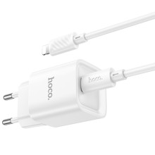 МЗП Hoco C146A Charm PD20W (1USB-C) + кабель Type-C to Lightning – Білий