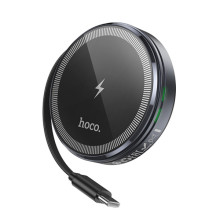 БЗУ Hoco CQ18 Flash 2in1 Magnetic + iWatch (with retractable cable Type-C) – Серый