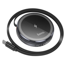 БЗУ Hoco CQ18 Flash 2in1 Magnetic + iWatch (with retractable cable Type-C) – Серый
