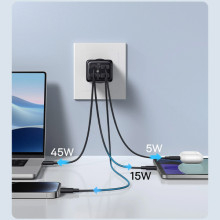 МЗП Baseus GaN6 Pro OS 65W (2USB-A/2C) + кабель Type-C to Type-C (P10162701) – undefined