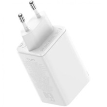 МЗП Baseus GaN6 Pro OS 65W (2USB-A/2C) + кабель Type-C to Type-C (P10162701) – Білий