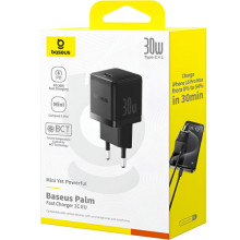 МЗП Baseus Palm Fast Charger 30W (1USB-C) (P10111605113-00)