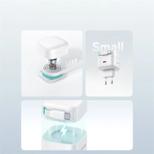 МЗП Usams US-CC202 GaN With Type-C Magnetic Retractable Cable Module XMF Ser. 35W (2USB-C) – Білий