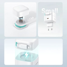 СЗУ Usams US-CC209 GaN With Lightning Magnetic Retractable Cable Module XMF Ser. 35W (2USB-C) – Белый