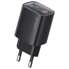 МЗП Usams US-CC229 GaN Digital Display XC Ser. 30W (1USB-A/1C)