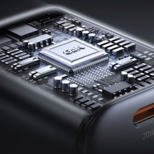 СЗУ Usams US-CC261 GaN JC Ser. 20W (2USB-C) + кабель Type-C to Type-C – Черный